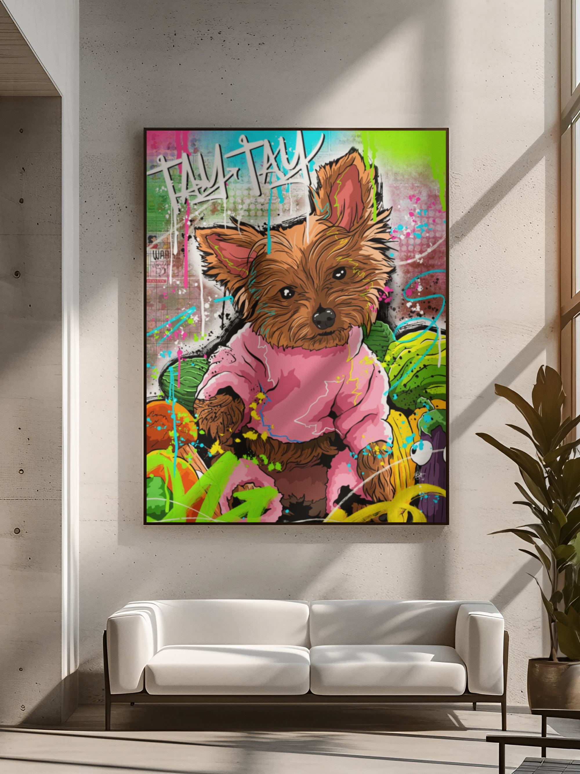 Digital Premium Street Graffiti Style Portrait