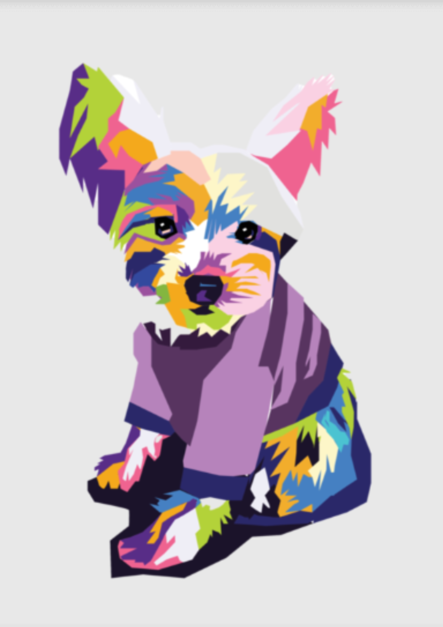 Digital Street Art Style Portrait